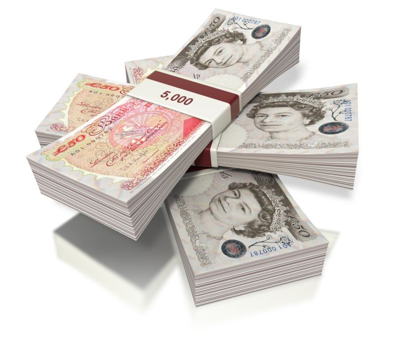 Bundles of money!